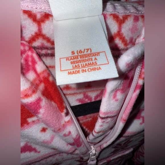 NWT CAT & JACK CHRISTMAS girls pajama sz S (6/7) ✨ - Picture 5 of 5